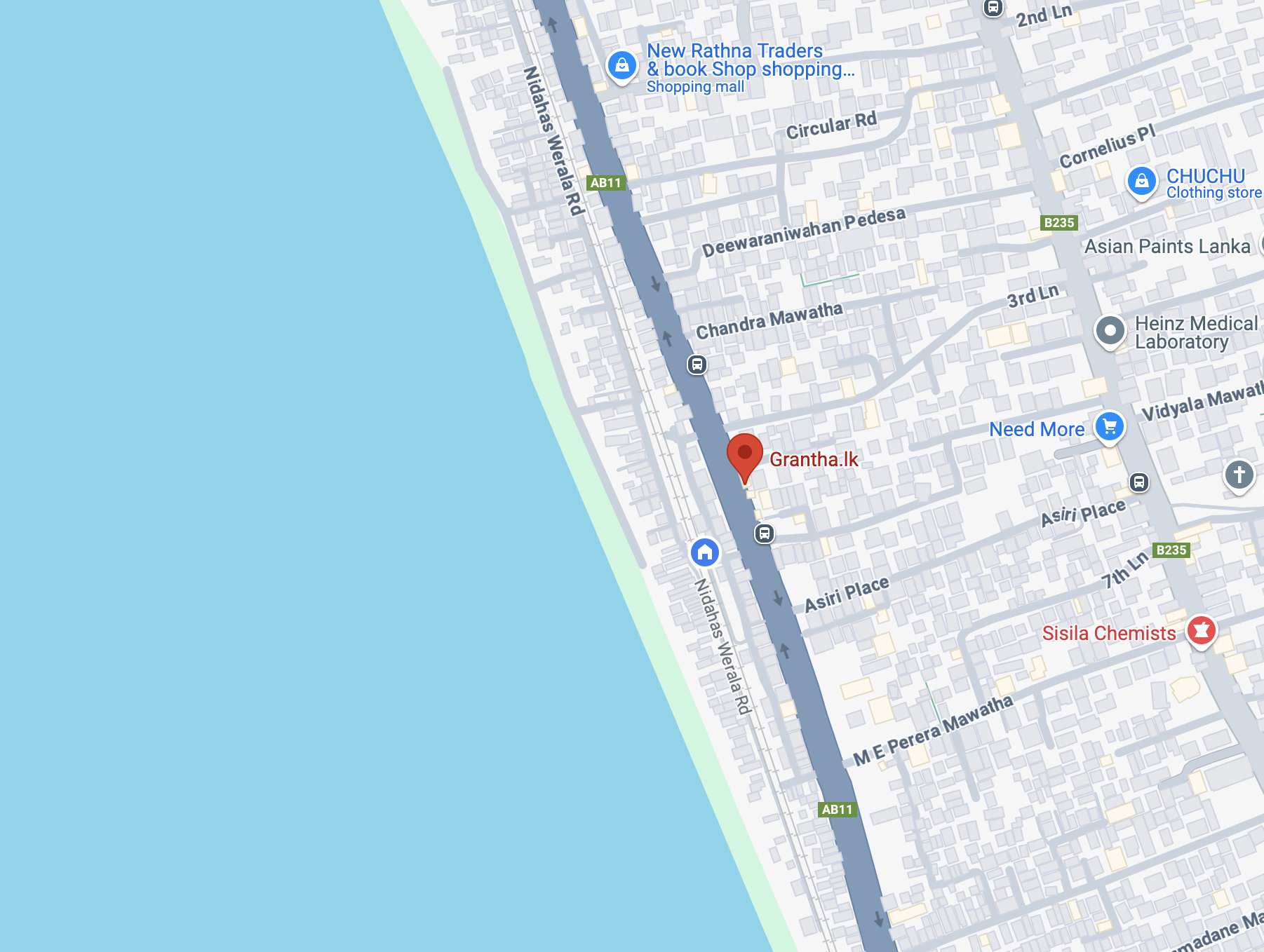 Google Map of Sigma Digital, Moratuwa